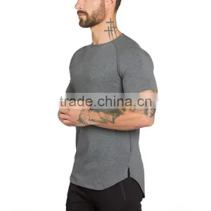 Wholesale Side Split Short Sleeve Fitted Tee Shirt thumbnail-2