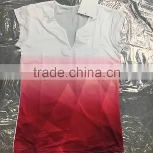 2017 v Neck t Shirt Wholesale China for Women New Patterns Bulk Blank T-shirts thumbnail-1