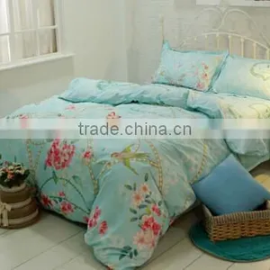 Floral Pattern Pure Cotton Printed Bedclothes Bed Linen /bedding Set thumbnail-2