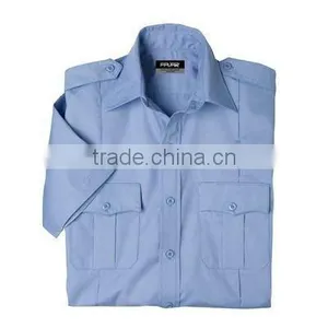 Mens Short Sleeve Work Shirt Policemen Office Shirt thumbnail-1