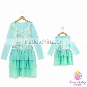 Wholesale Mother and Daughter Matching Dresses Mommy and me Clothing thumbnail-1