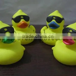 Wholesale Rubber Duck With Glasses, Derby Weighted Floating Rubber Duck With Sunglasses thumbnail-1
