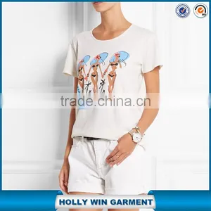 Beach Style Custom t Shirt Printing With Fashion Bikini Girls thumbnail-1