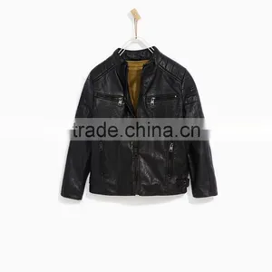 Manufacturer Price Custom Motorcycle Kids Leather Jacket Boys thumbnail-1
