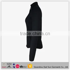 OEM Plain Black Classic Casual Clothes Wholesale Fitness Running Custom Made Softshell Jackets For Women thumbnail-3