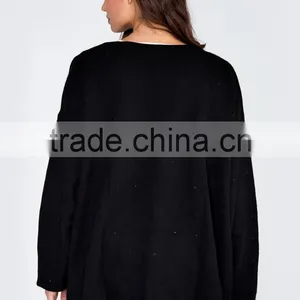 Women Long Classic Cardigan Sweaters Women Merino Wool Knitwear thumbnail-4