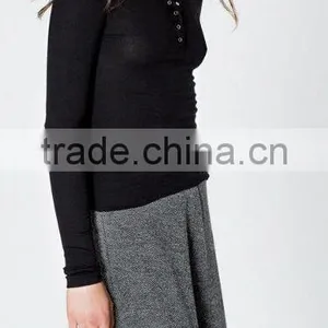 Runwaylover EY2329B Hot Sale 2017 Ladies Fashion Knitted Slim T-Shirts thumbnail-1
