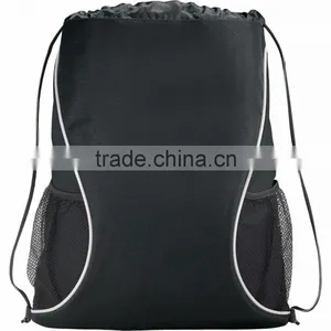 Boomerang Drawstring Backpack - Drawstring Design for Over-the-shoulder or Backpack Carry and Comes With Your Logo. thumbnail-3