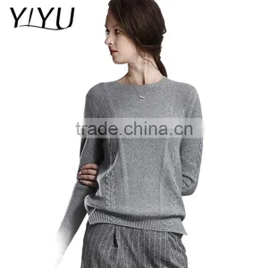 Hot Sale Winter Women Cashmere Cable Knit Sweater thumbnail-1
