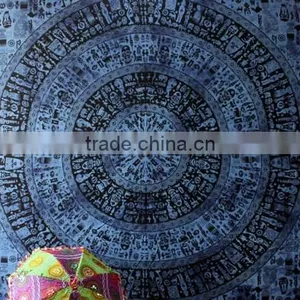 Tapestry Wall Art Hippie Tapestry Mandala Tapestry Black & White thumbnail-1