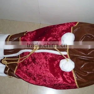 Red/Green Santa Reindeer Felt Christmas Gift Bag thumbnail-3
