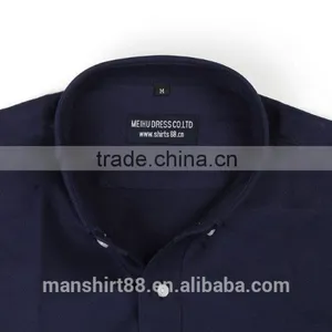 Denim Button Down New Design Men Dress Shirt 2017 Business Shirt for Men thumbnail-2