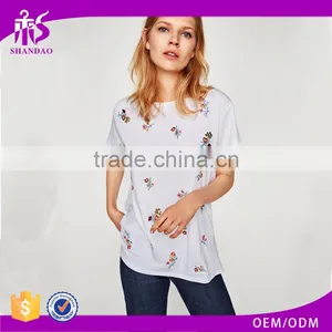 China OEM Service Design Fashionable Style Best-Selling 160g 100% Cotton Short Sleeve O-Neck T Shirt thumbnail-1