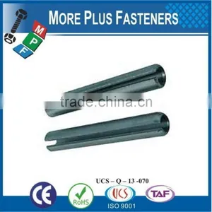 Made In Taiwan Clear Zinc Finish Steel Stainless Steel Black Steel Slotted Spring Pin thumbnail-3