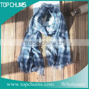 Best-selling Korean New Style Fashion Lady Turkey Cotton Tartan Scarf thumbnail-3