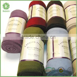 Solid Color Stock Sofa Polar Fleece Blanket As Present thumbnail-5