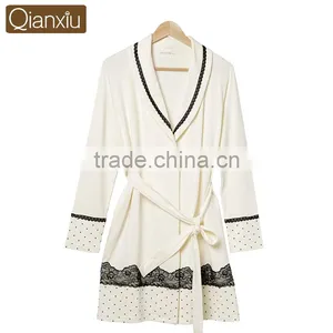 Latest Design Qianxiu Wholesale Cheap Cotton Bathrobe thumbnail-4