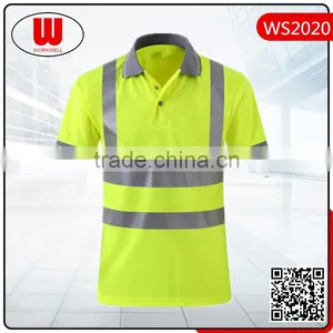 Men Short Sleeve Reflective Safety Polo Shirt thumbnail-1