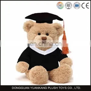 Uniform Stuffed Graduation Teddy Bear Plush Doll Toy for Ceremony Gifts With Glasses thumbnail-2