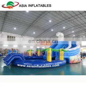 Kids Used Water Slide For Sale , Cheap Inflatable Water Slides With Pool thumbnail-1