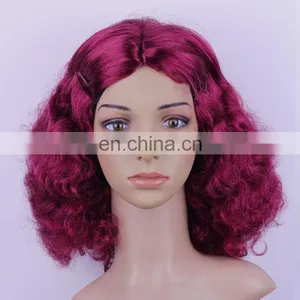 Party Retro Wig,carnival Claret Wig P-W189 thumbnail-1