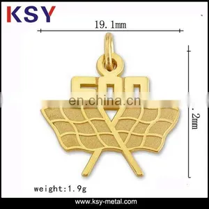 Gold Custom Made Stamped Metal Charms thumbnail-1