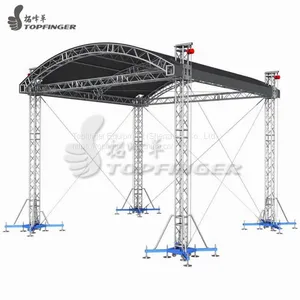 Steel Truss Construction Bolt Truss System Flat Aluminum Truss 300mmx5m thumbnail-1