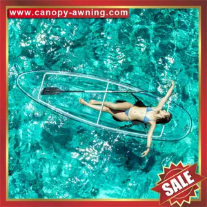 Sea River Lake Ocean Crystal Polycarbonate Transparent Invisible pc Clear Fishing Sailing Boat Kayak Canoe for Sale thumbnail-3