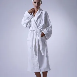 Eliya Wholesale Satin Robe Cheap Waffle Bath Robe thumbnail-1