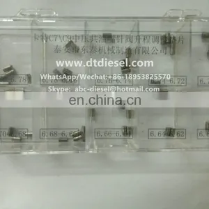 Injector C7 C9 Medium Pressure Nozzle Needle Valve Lift Adjustment Shims 10kidsx5pcs=50pcs thumbnail-2