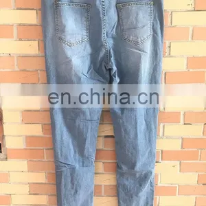 LAITE TR2011 Customized Women Jeans Denim Hole Skinny Pants High Quality Stretchy Pencil Pants Highwaist Blue Jeans thumbnail-5