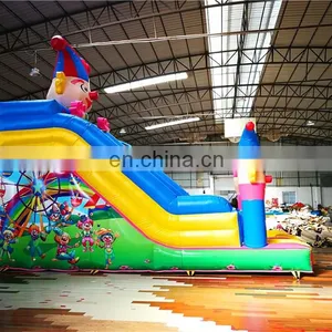 Giant Inflatable Clown Circus Jump and Slide Bounce House ,Inflatable Blow up Tarpaulin Slide for Kids and Adult on Mall thumbnail-3