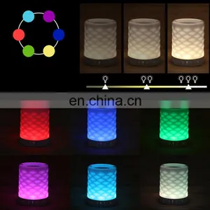 Wireless Speaker Bedside Night Light Smart Touch Control Portable Bluetooth Speaker Night Light With Usb Charging thumbnail-4