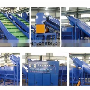 SMALL TYPE HDPE LDPE PP Waste Bag and Film Crushing and Washing Machine and Drying With Conveyor Belt thumbnail-3