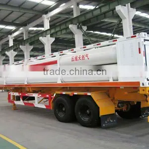 YK Flexible-designing Capacity 7 Tubes 3 Axles Trailer Truck thumbnail-1