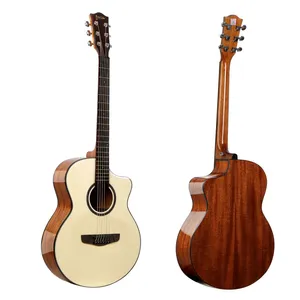 Deviser LK-13 High-glossy Guitar OEM Acoustic Guitar 40 Inch Guitar Wholesale Price Made in China for Sale thumbnail-1