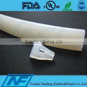 Non-toxic Translucent Solid Rubber Seal Strip thumbnail-1