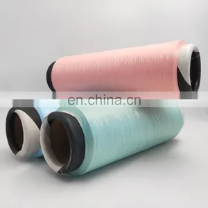 Material Polyester 100% And Filament DTY Yarn Type Polyester Poliester Yarn Dty 75d*36f/2 Twist Flesh thumbnail-2
