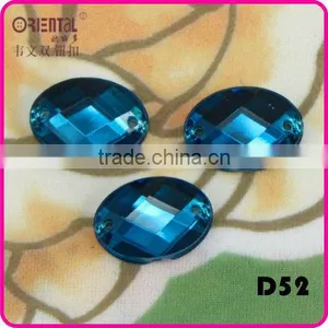2holes Dyeable Decorative Oval Shaped Taiwan Acrylic Stone thumbnail-4