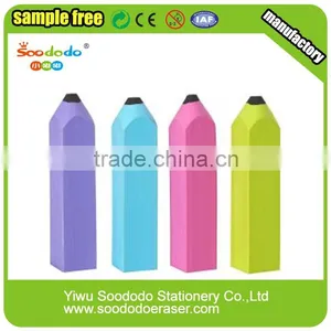 Mini Colorful Cute Rubber Pencil Shaped Eraser thumbnail-1
