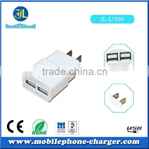 Dual Micro Usb Travel Charger for Mobile Phone Use 2A Cheap Baterry Charger With US Plug thumbnail-4