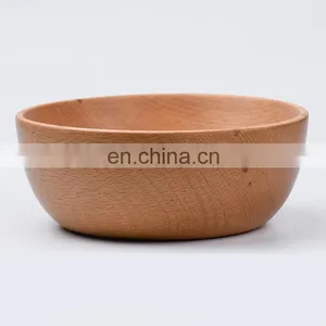 Cheap Hand Made Oraganic Rustic Printed Wooden Plates and Big Salad Dough Bowl With Spoons Decor for Buffet , Kitchen Supplies thumbnail-5