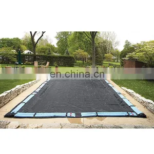 20-ft x 40-ft Black Rectangular Woven Polyethylene Rugged Mesh In Ground Pool Winter Cover thumbnail-1