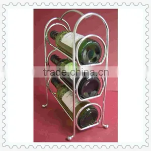 Handmade 3 Bottle Wine Rack Stainless Steel thumbnail-1
