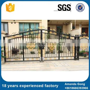 Lower Cost Cheap Wrought Iron Gate With Spear Points Point thumbnail-4