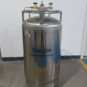 Stainless Steel Self Pressurized Liquid Nitrogen Tank Ydz-200L thumbnail-1
