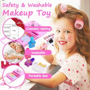 Wholesale Kids Makeup Sets for Girls Make up Kit Girls Toys Cosmetics Set for Perform Make up Kids Diy Art Supplies thumbnail-3