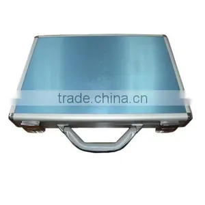 Customized Blue Brushed Aluminum Briefcase thumbnail-1