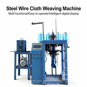 Factory Stainless Steel Sponge Pad Weaving Machine Scrub Cloth Feeding Machine thumbnail-1