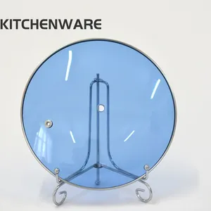 4mm Clear Tempered Glass Lid 12cm 14cm 16cm 18cm 20cm 22cm 24cm 26cm 28cm 30cm 32cm for Kitchen thumbnail-3